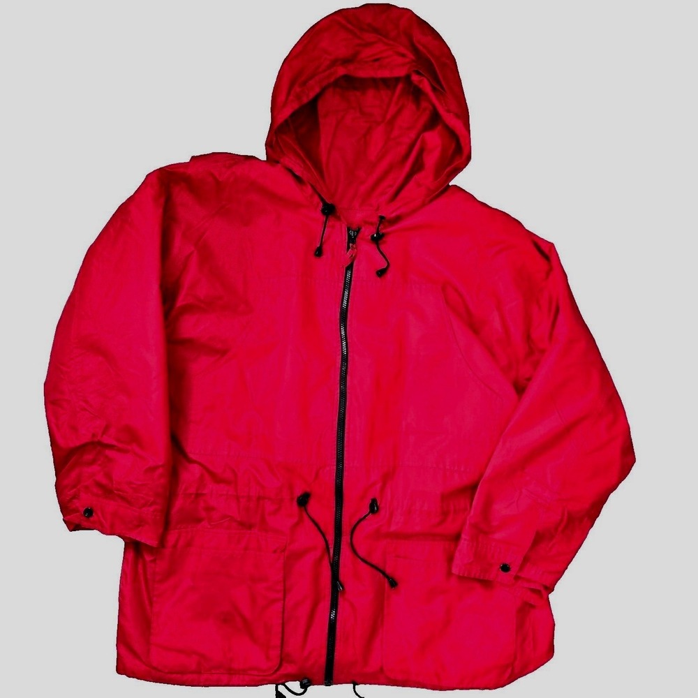 Mens 2X Heavier Jacket Zip Out Lining  Preppy Sporty Retro FU DA Vtg 90s Silk